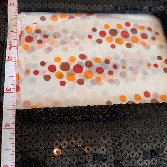 Black Cushioned Sequined Tabletop Picture Frame EUC - Picture 6 of 9